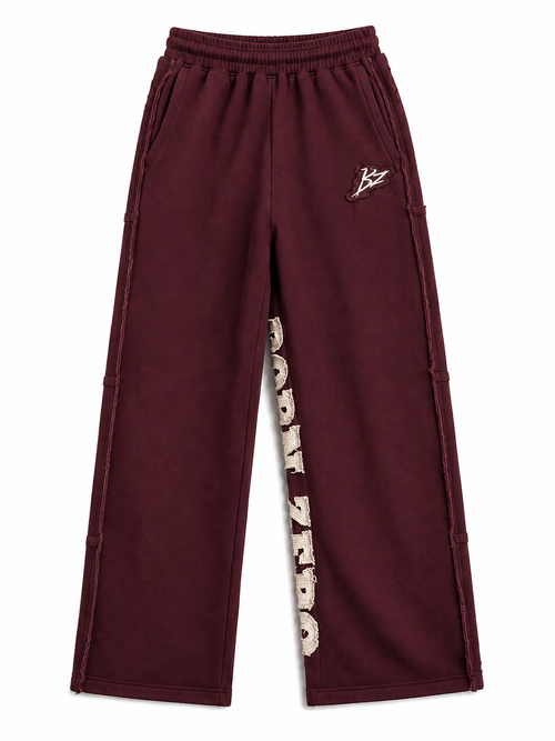 SIGNATURE SWEATPANTS WINE RED