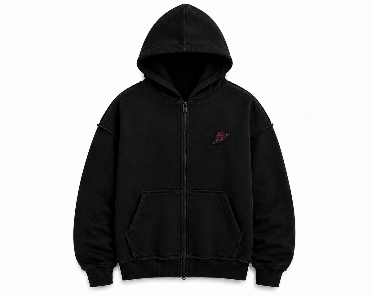 ZIP HOODIE BLACK