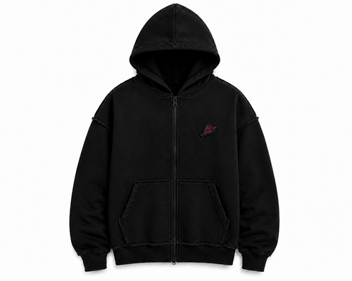 ZIP HOODIE BLACK